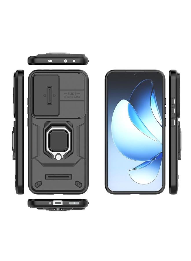 S-TOP Case For OPPO Reno13 5G Global Sliding Camshield TPU + PC Shockproof Phone Case with Holder - Image 3