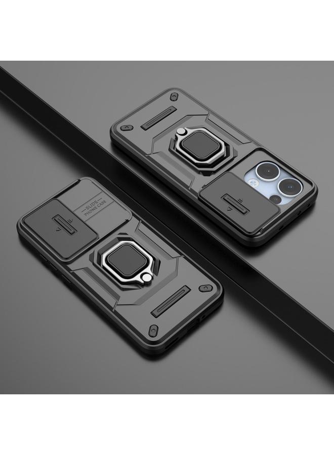 S-TOP Case For OPPO Reno13 5G Global Sliding Camshield TPU + PC Shockproof Phone Case with Holder - Image 2