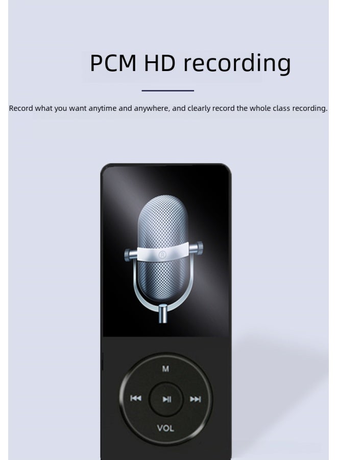 Mini Portable Mp3 Mp4 Music Player 1.8 Inch Screen Card Insertion Sports Music Player For Students-Body Color:Black 【band Out】】-Memory Capacity:Single Card 【without Memory】 Without Accessories - Image 4