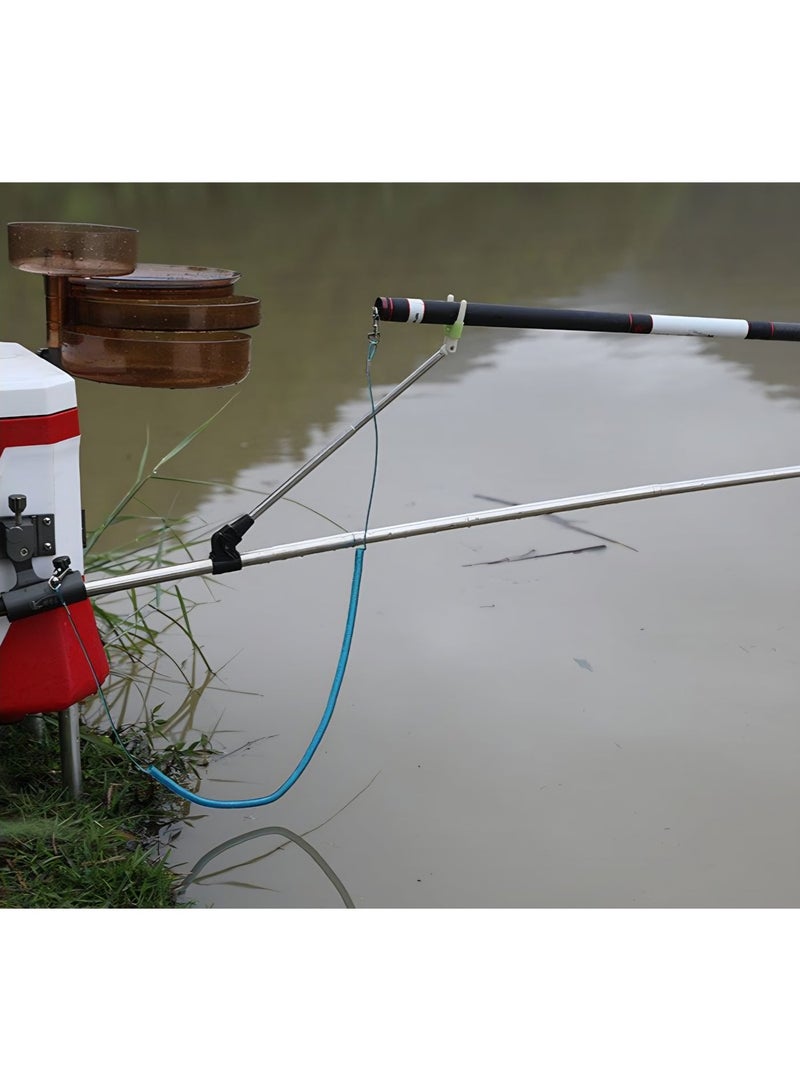 8-Meter Coiled Fishing Safety Lanyard/Tether – Heavy Duty Telescopic Rope with Built-in 7-Strand Steel Wire for Rods, Tools, and Gear - Image 4