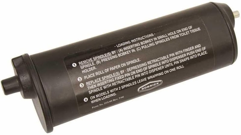 Bobrick Theft Resistant Spindle for ClassicSeries Toilet Tissue Dispensers, Black - Image 2