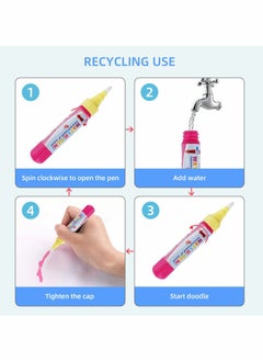 Y&D Water Drawing Books Mess Free Coloring for Toddlers Doodle Painting Board with Pen Educational Toys Birthday Gift Kids Girls Boys Dinosaur Cartoon Vehicle  - Image 5