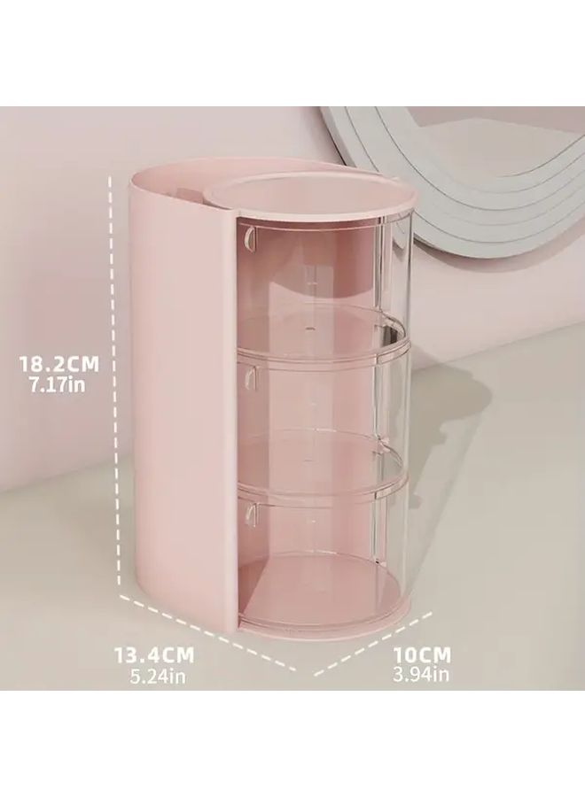 White Three Layer Clear Plastic Hair Accessories Organizer Storage Box - Image 3