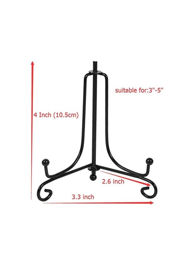 Display Stand Zaleonline Black Iron Easel Plate Display Photo Holder Stand Antislip Stands Book Display Stands Displays Picture Frames Decorative Plates Tablets And Art 4 Inch2 Pack