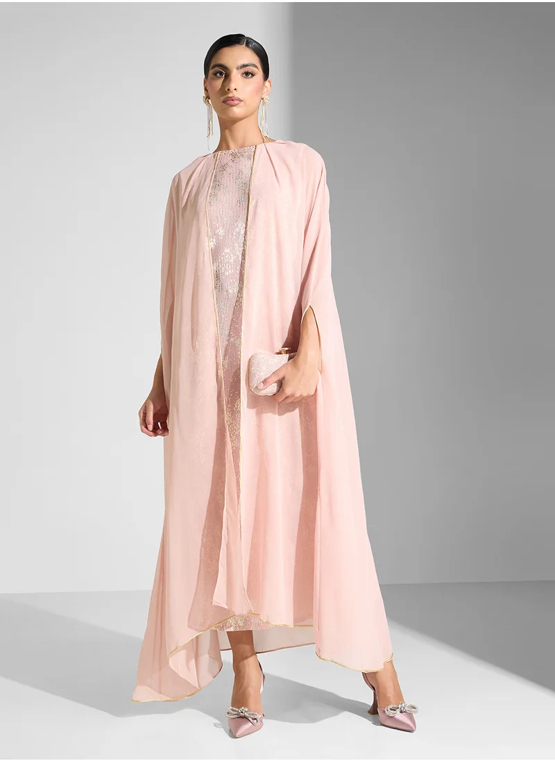 جولدن ابل Split Sleeves Maxi Dress