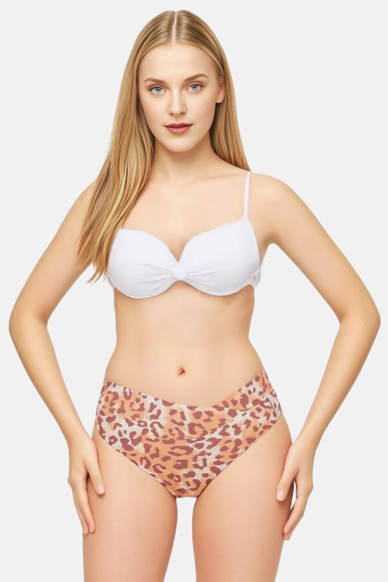 Aerie Women Animal Print Bikini Bottom, Multicolor  - Image 1