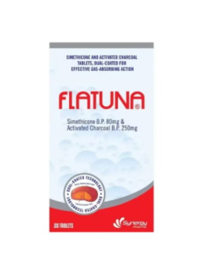 Flatuna dual coated 20 tablets