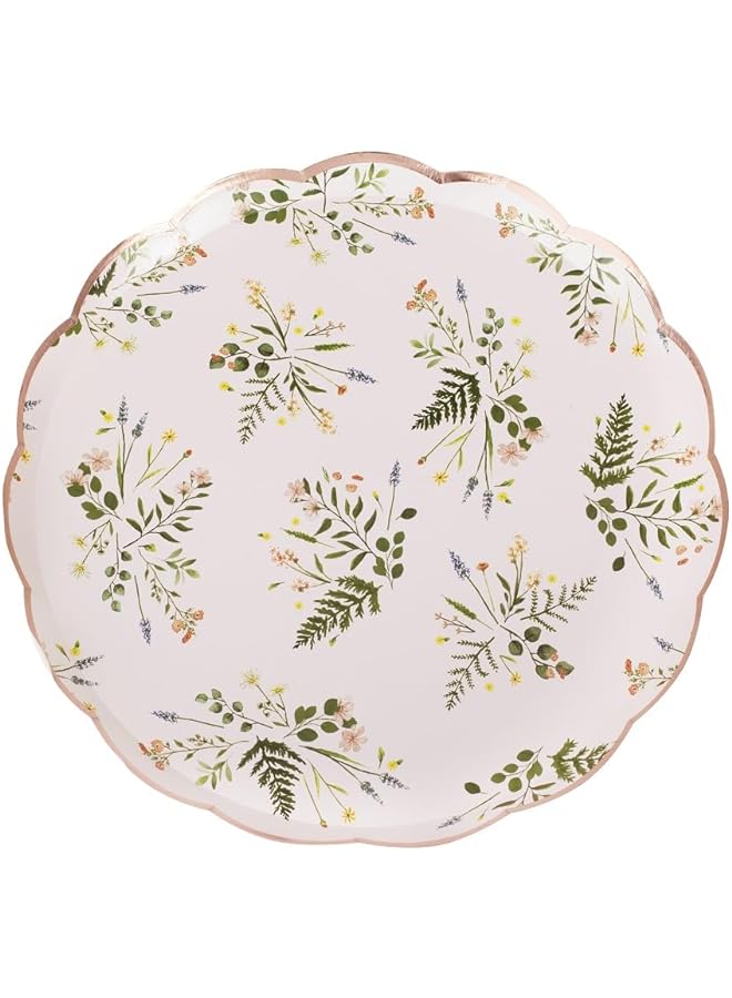 Ginger Ray Floral Tea Party Paper Plates