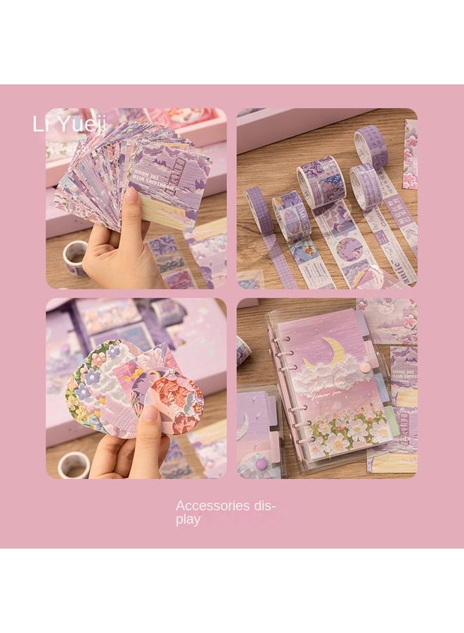 Bluejw Oil Painting Stick Hand Account Book Gift Box Suit Girl Heart Girl Hand Account Thickened Notepad Ins Style Primary School Student Gift - Image 5