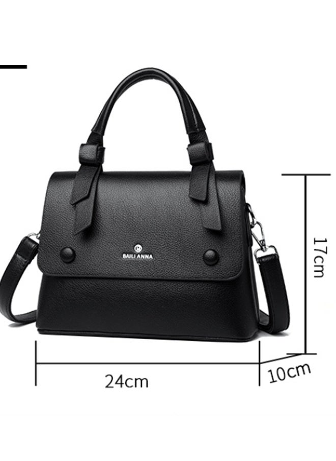 JCB CHIC New Fashion Sling Shoulder Bag Trend PU Leather Leisure Stylish Crossbody Bags,New Exquisite High Quality Hot Selling Fashion New Designed Commuter Bag(586 black )  - Image 4