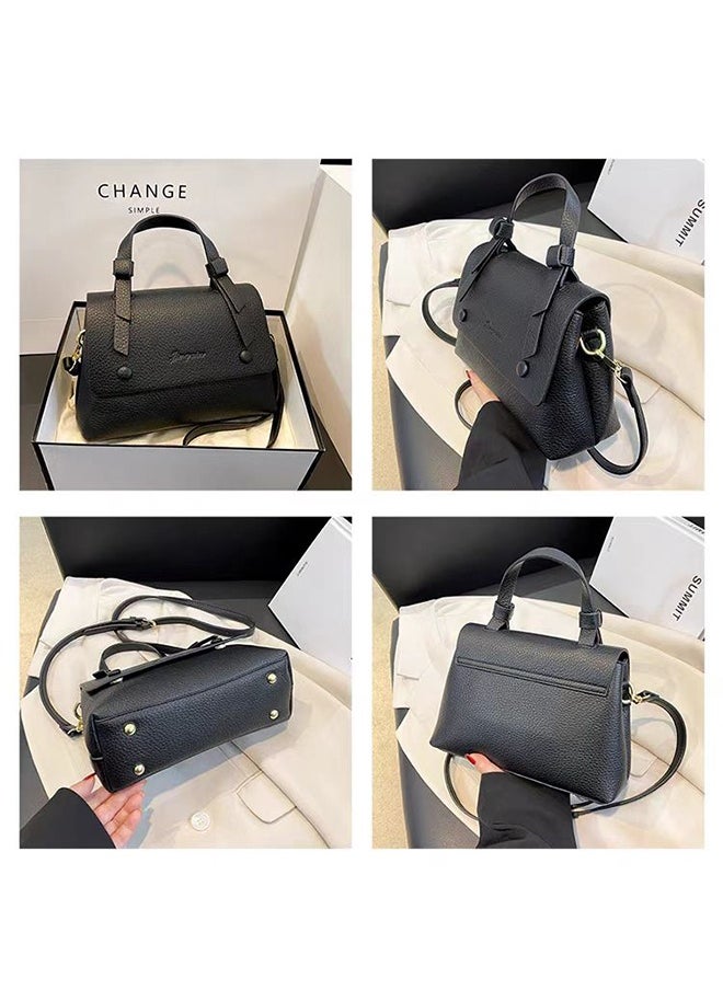 JCB CHIC New Fashion Sling Shoulder Bag Trend PU Leather Leisure Stylish Crossbody Bags,New Exquisite High Quality Hot Selling Fashion New Designed Commuter Bag(586 black )  - Image 5