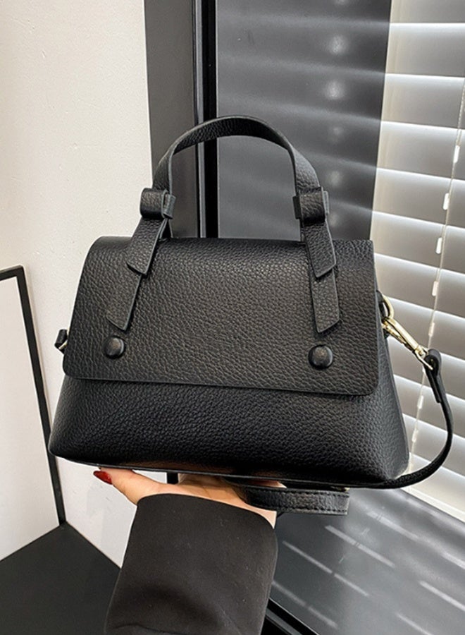 JCB CHIC حقيبة كتف بحمالة أزياء جديدة ذات حقيبة كتف من جلد البولي يوريثان من جلد البولي يوريثان أنيقة ومريحة وأنيقة، حقيبة ركاب جديدة عالية الجودة رائعة، حقيبة ركاب جديدة ذات تصميم جديد (586 أسود) - Image 1