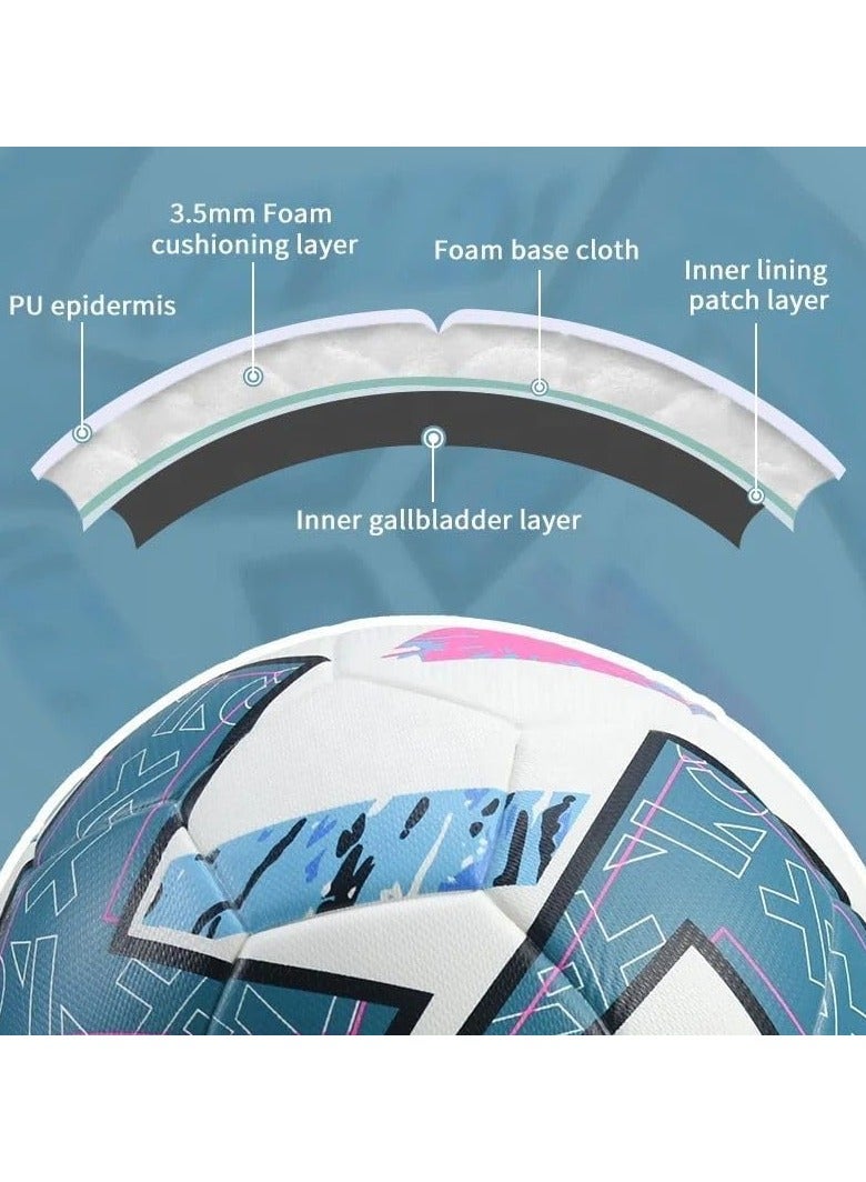 SportQ SportQ Professional Soccer Training Ball Size 5, Indoor Outdoor Soccer Training Ball for Soccer Players, Youth Soccer Fans, Training Competitions, Universal Ball  - Image 5
