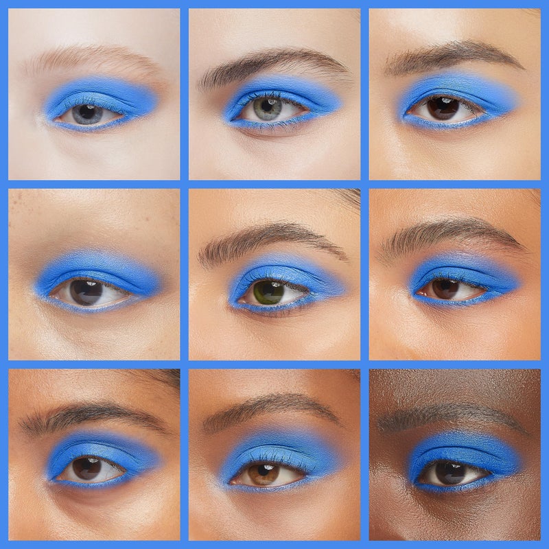 IS'MINE Single Blue Matte Eyeshadow Powder Palette High Pigment, Longwear, Intense Color Best Blue Eyeshadow - Image 4
