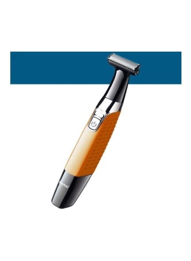 Kemei KM-1910 4x1 Rechargeable Multi Function Shaver Black/Orange - Image 2