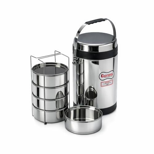 Expresso Smart Hot Carrier Lunch Box Stainless Steel Office Range 5 Container (5 Containers) - Image 2