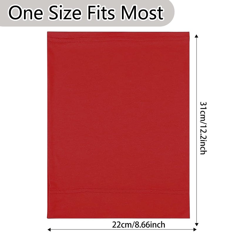 Messen 12 Pieces Under Scarf Hijab Cap Under Caps for Turban Head Wraps Scarf Solid Color Hijab Tube Unisex Stretch Dreadlocks Tube Neck Cover - Image 5