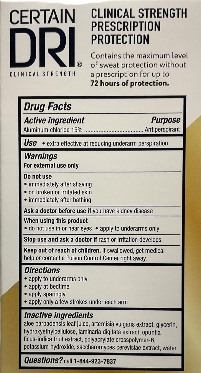 Certain Dri سيرتن دراي مضاد للتعرق، رول أون، 1.2 أونصة سائلة، عبوة من 3 - Image 5