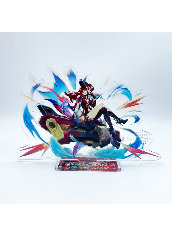 Generic - New Figures Mavuika Citlali Chasca The Knave Arlecchino Acrylic Anime Model Furina Collect Desktop Decoration Keychains Gift-Color:48-Size:15 cm - Image 1