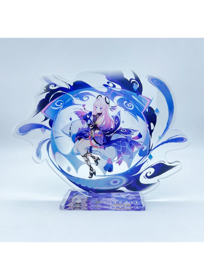 Generic - New Figures Mavuika Citlali Chasca The Knave Arlecchino Acrylic Anime Model Furina Collect Desktop Decoration Keychains Gift-Color:48-Size:15 cm - Image 1