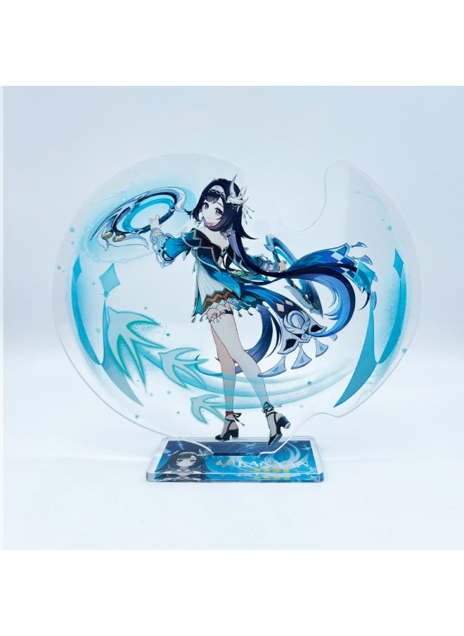 Generic - New Figures Mavuika Citlali Chasca The Knave Arlecchino Acrylic Anime Model Furina Collect Desktop Decoration Keychains Gift-Color:48-Size:15 cm - Image 1
