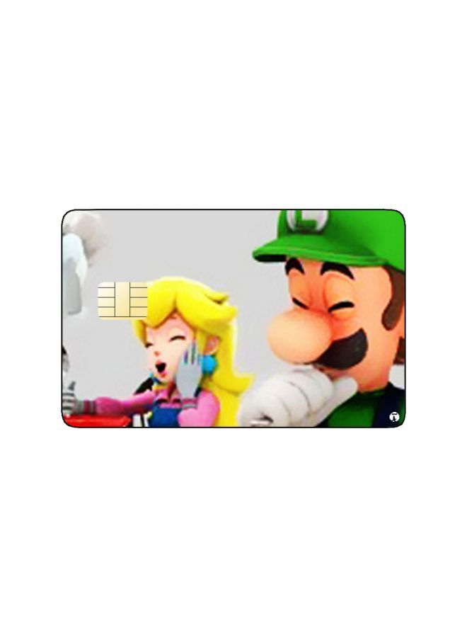 RKN PRINTED BANK CARD STICKER Super Mario Video Game Characters - Image 1