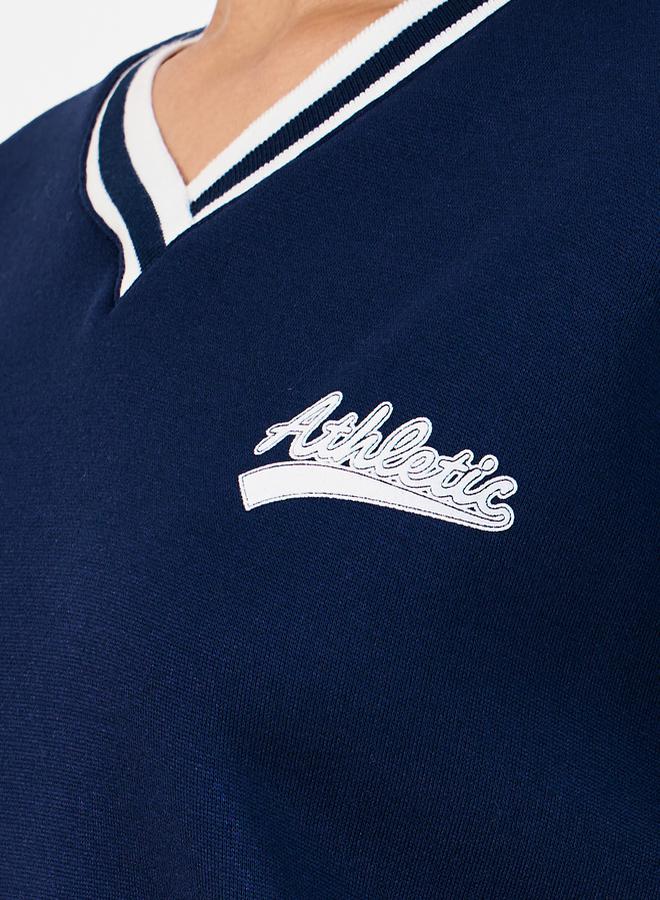 ستايلي سويت شيرت بقصة عادية وطبعات - Image 4