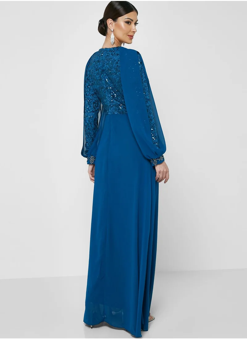 Khizana Embellished Flare Dress