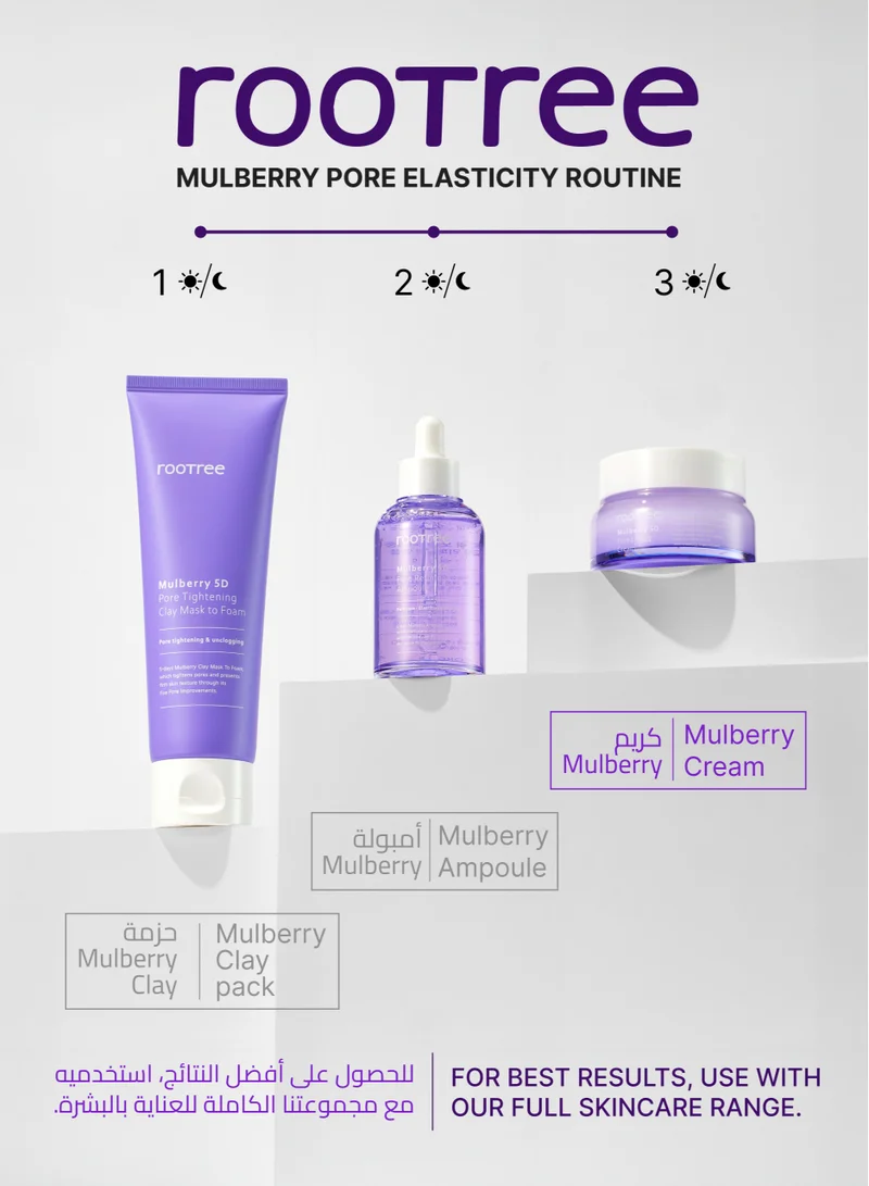 rootree Mulberry 5D Pore Lifting Cream - Anti Aging Korean Skincare, Wrinkle Improvement, Nourishing and Revitalising, Vegan & Cruelty Free