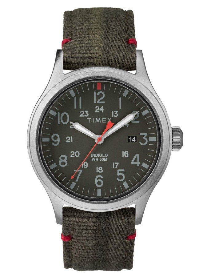Timex Mens Quartz Watch, Analog Display and Textile Strap TW2R60900D7 - Image 1
