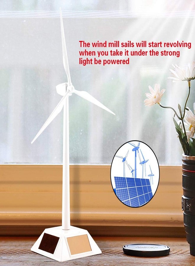 GOTOTOP Solar 3D Windmill Model, Children's Educational Fun Gift, Wind Turbine Generator, Home Desktop Decoration Office Desk Decoration - Image 3