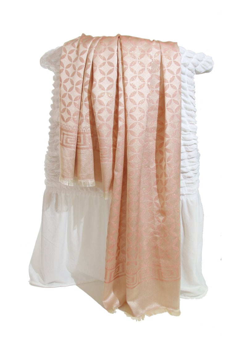 RARELY - Tassel Detail Scarf Casual Regular Scarves Pink - Image 1