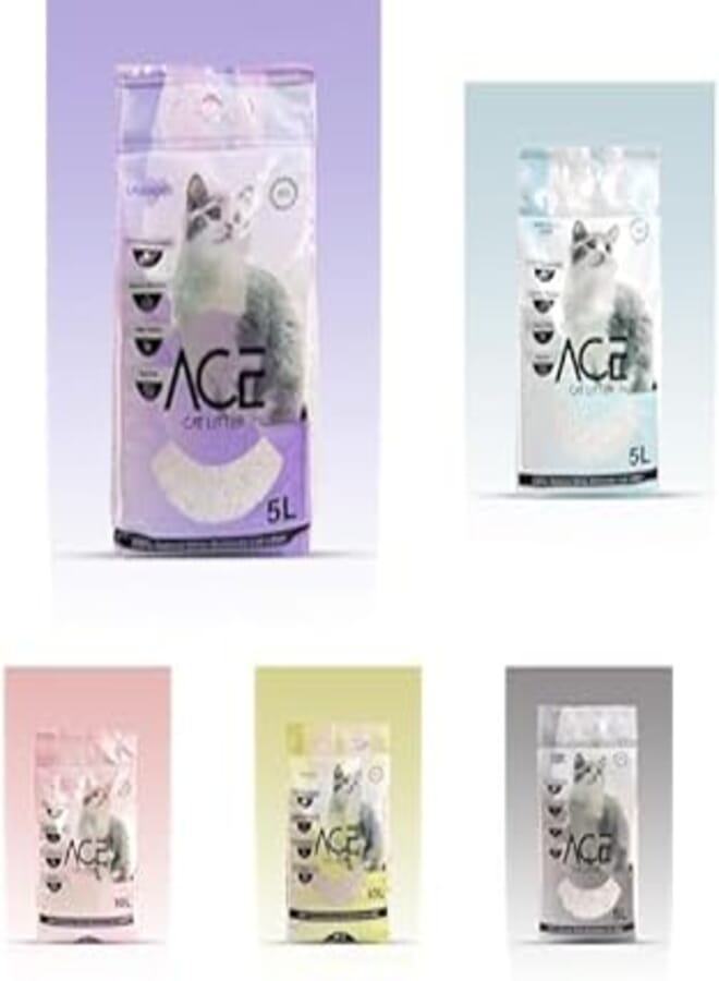 ACE Cat Bundle (ACE Cat Litter Quotation Natural 5L + ACE Cat Litter Quotation Lavender 10L)