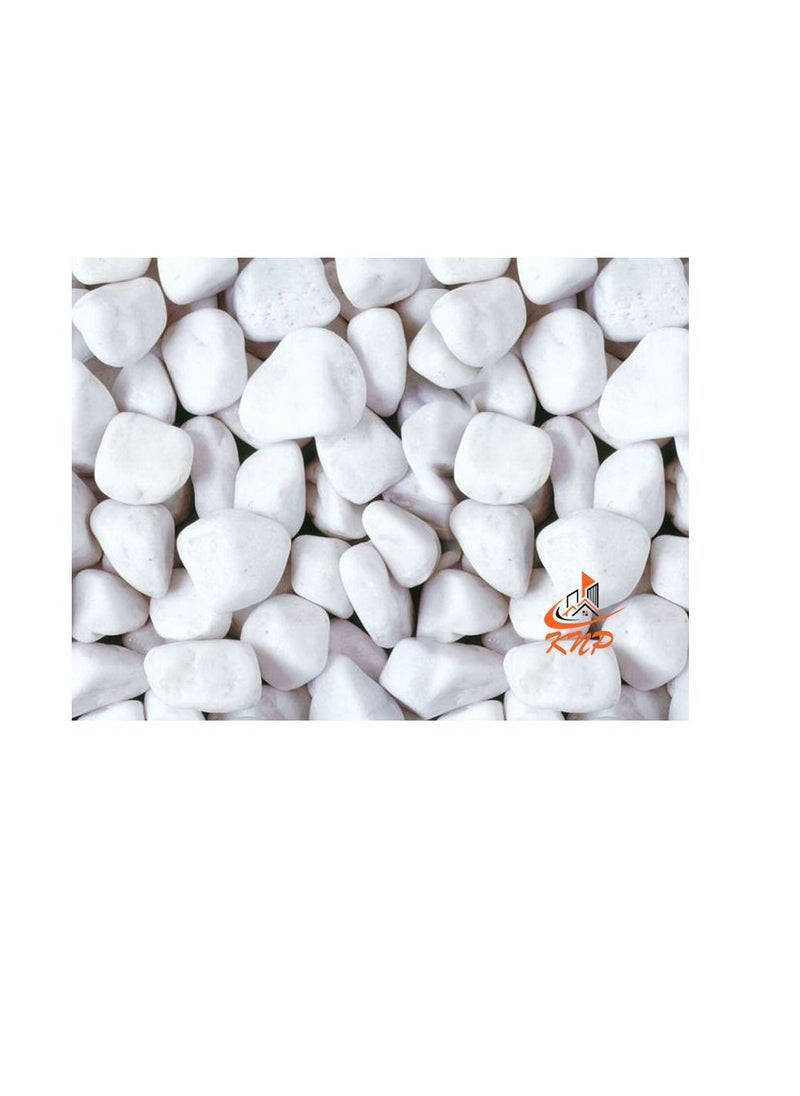 KNP - Snow White Pebbles 20KG Bag 2-4 cm - Image 1