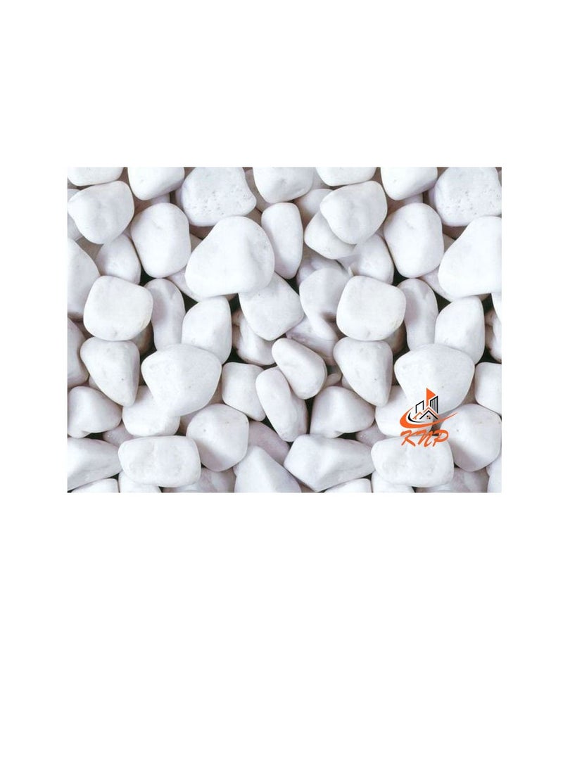 KNP - Snow White Pebbles 20KG Bag 2-4 cm - Image 1