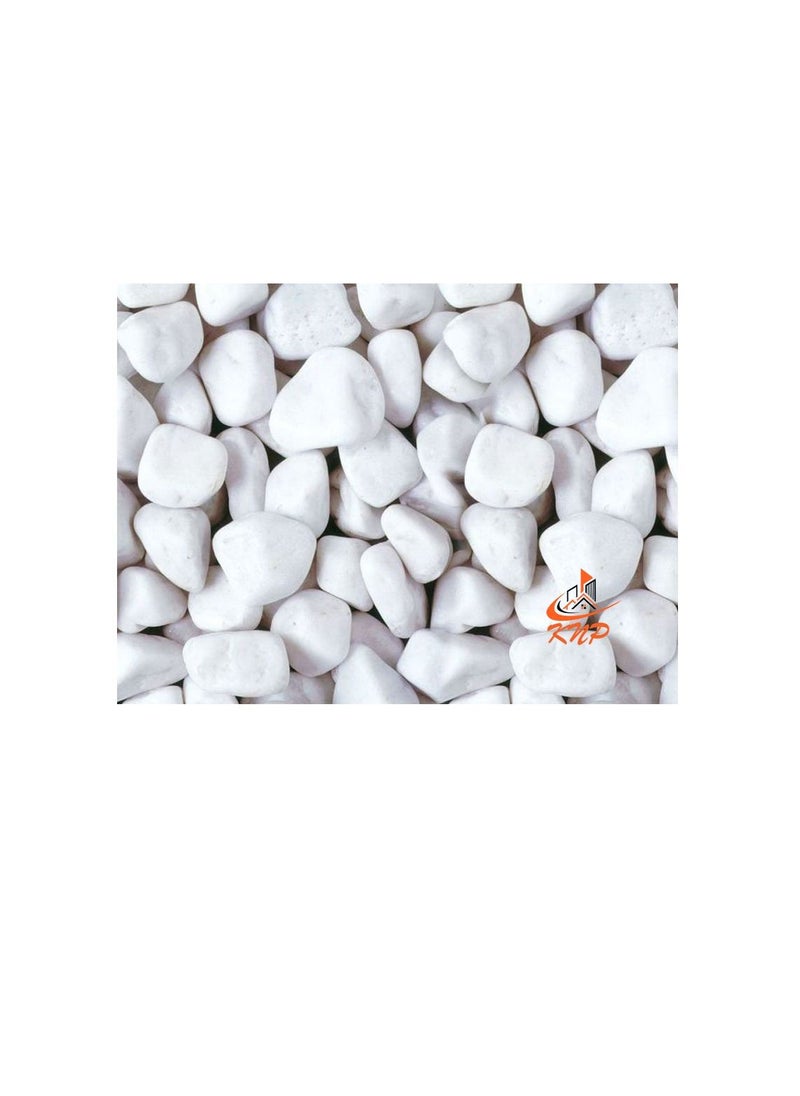 KNP - Snow White Pebbles 20KG Bag 2-4 cm - Image 1