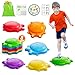HYES Stepping Stones for Kids 8PCS NonSlip Balance Steps Stones for Toddler 13 Obstacle Courses Sensory Toys Coordination Game for Boys Girls Indoor Outdoor Play Ages 35 - Image 2