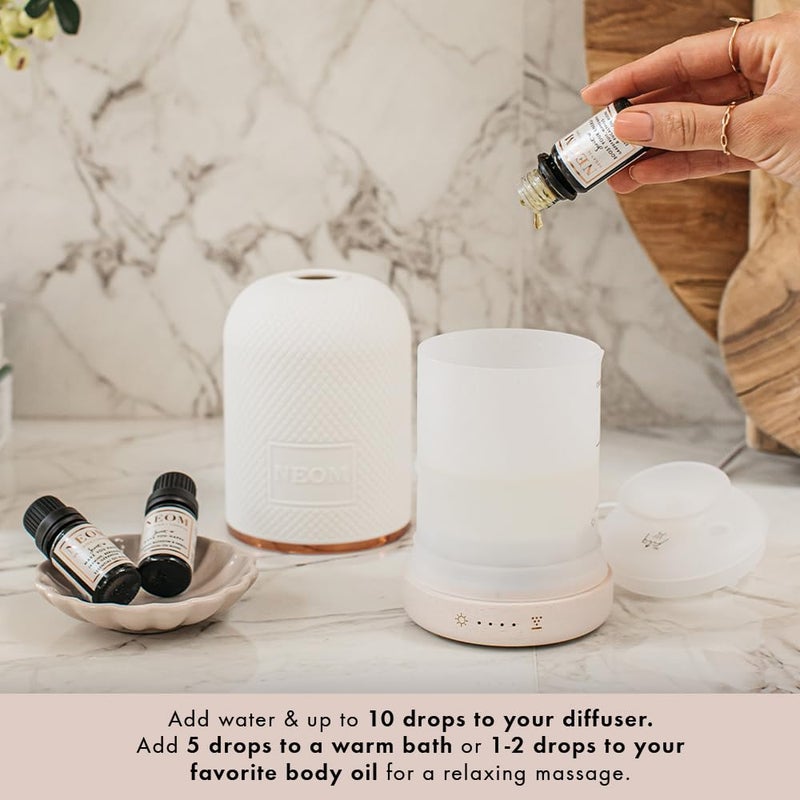 NEOM NEOM - Essential Oil Blend, 10ml | Lavender, Jasmine & Sandalwood | Aromatherapy Diffuser Oils with Calming Essential Oil Blend | 100% Natural Fragrances | Tranquil & Relax | Signature De-Stress Scent - Image 2