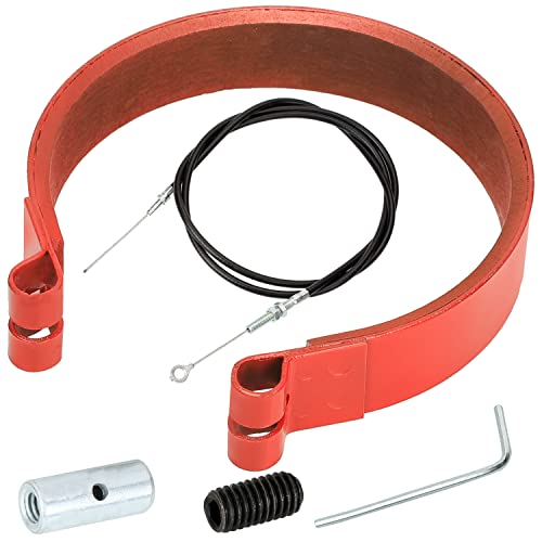 GREHUA 4" Go Kart Brake Band w/ 71" Throttle Cable Kit Compatible with Predator 212cc 420cc 196cc 6.5hp GX160 GX200 Manco Bandit Critter Rotary Azusa Yerf-Dog Yard Cart Mini Bike ATV Dune Buggy Parts - Image 1