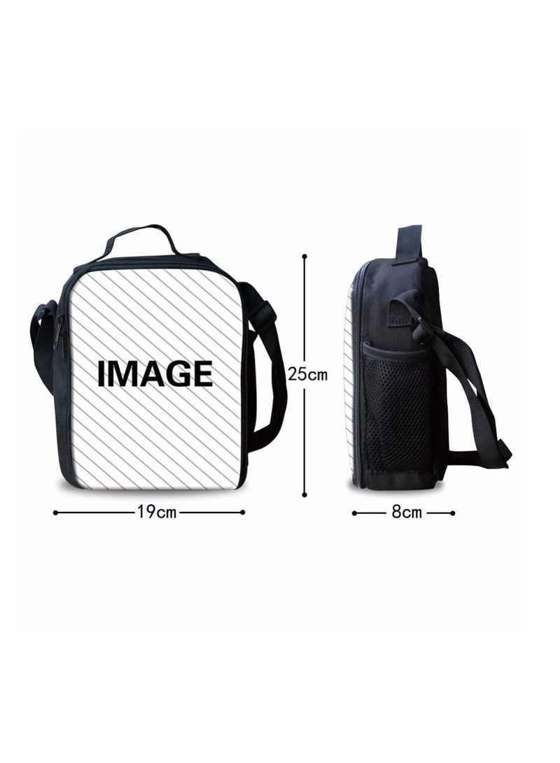 3-Piece Pokemon 3D Print Insulated Lunch Backpack Set Multicolour - Image 4