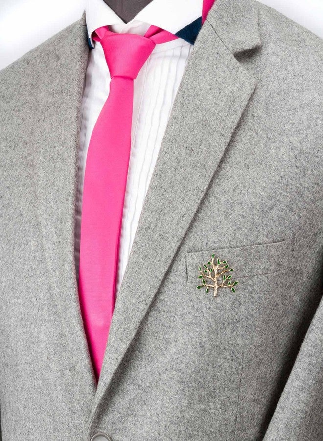 Knighthood Golden Tree Lapel Pin Shirt Stud Brooch - Image 3