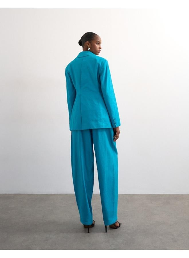 TOPSHOP Casual High Rise Flared Trousers - Image 2