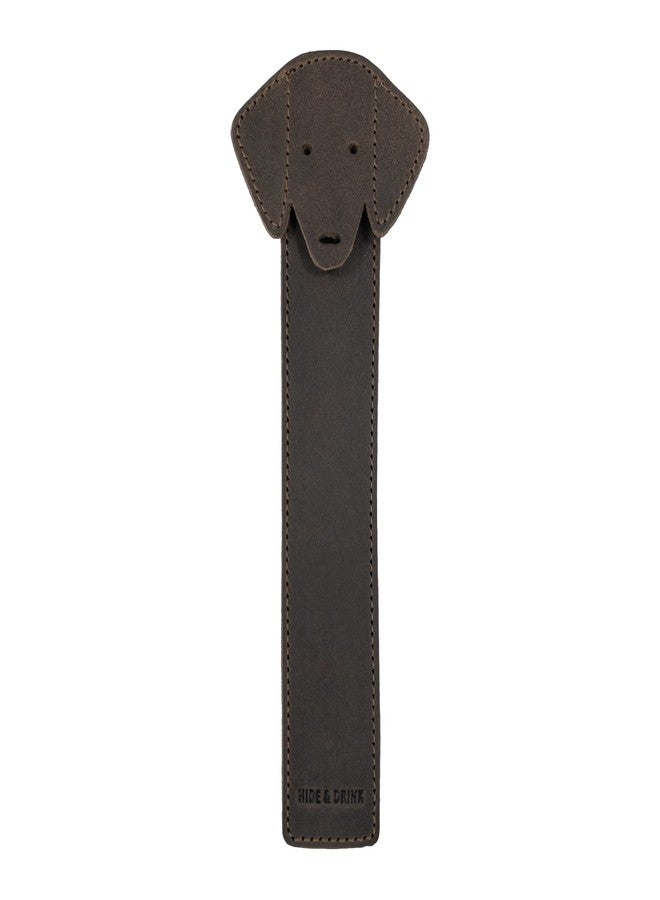 Hide & Drink, Dog Bookmark Handmade from Full Grain Leather (Bourbon Brown) - Image 5