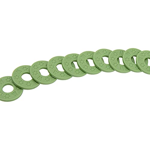 Yootones 20Pcs Yootones Guitar Strap Locks Silicone Strap Locks Rubber Guitar Strap Blocks Compatible with Guitar Protect (Green) - Image 5