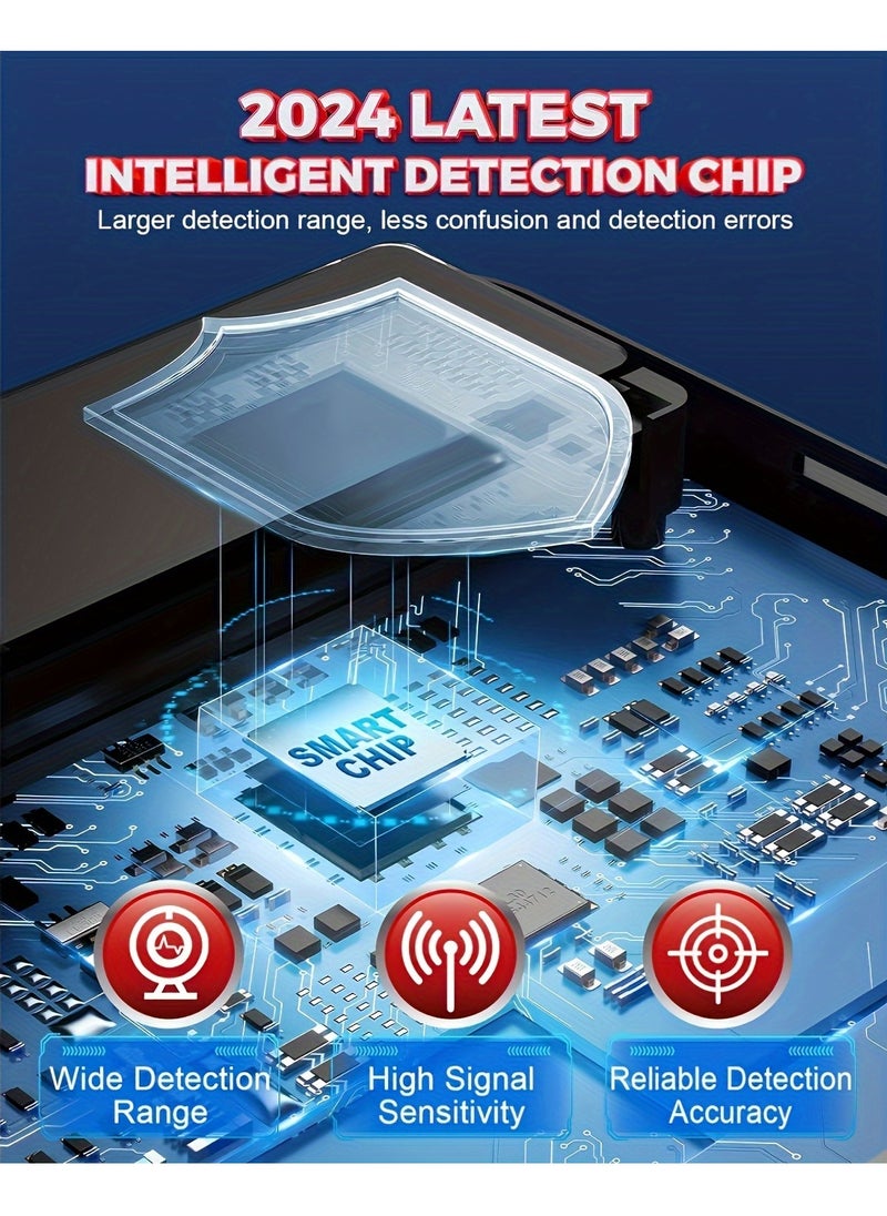 Boyi - Hidden Camera Detector, 2024 Anti-Spy Camera Detector, Hidden Device GPS Detector, Bug Detector, Rf Wireless Signal Scanner, Camera Detector for Hotels, Home, Office, 5 Levels Sensitivity (Black) - Image 1