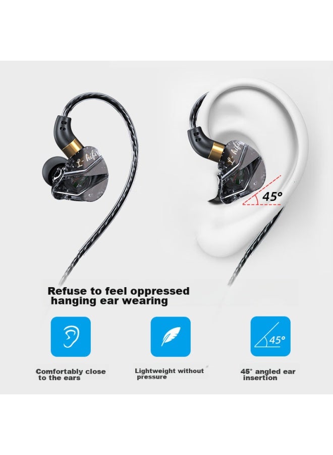 WITGOER Zhiguozhe In-ear Computer Headphones With Microphone, 2-in Desktop And Laptop, Dual-plug Round Head, For E-sports Gaming - Image 4