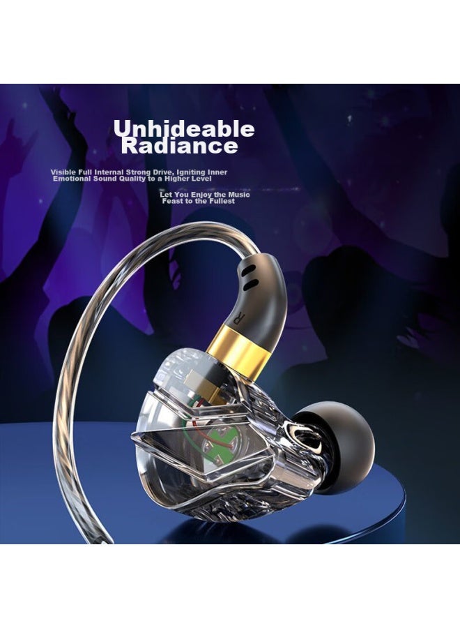 WITGOER Zhiguozhe In-ear Computer Headphones With Microphone, 2-in Desktop And Laptop, Dual-plug Round Head, For E-sports Gaming - Image 2