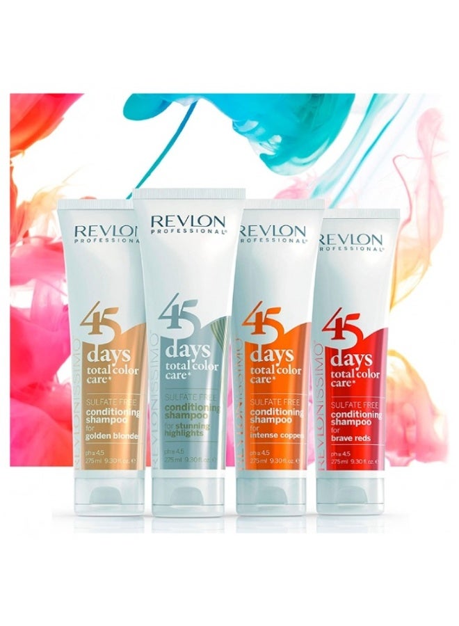 ريفلون بروفيشنال شامبو وبلسم ريفلونيسيمو للشعر الأشقر الذهبي، 45 يومًا، 275 مل - Image 2