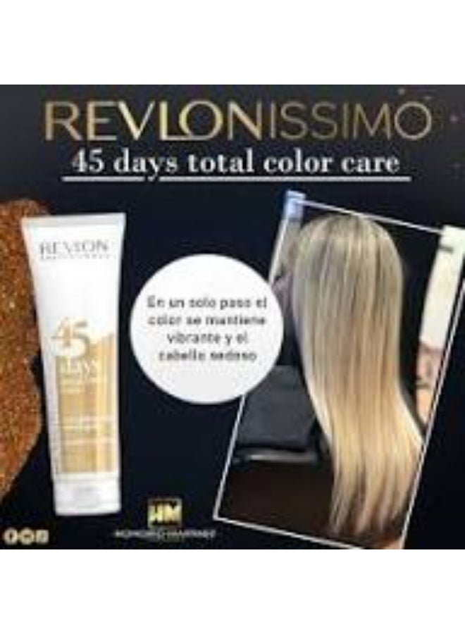 ريفلون بروفيشنال شامبو وبلسم ريفلونيسيمو للشعر الأشقر الذهبي، 45 يومًا، 275 مل - Image 4