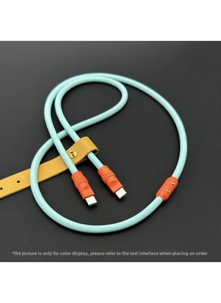 Mobile Phone Color Matching Fast Charging Silicone Tablet IPhone Data Line Apple 16Pro Computer PD For IPad-Color:Tiffany+orange Shell+slider-Line Length:1m (usb To Apple 8-14 Front/12w) - pzsku/Z43959A9587DE700A3ACDZ/45/1746228124/434d4f41-793e-46bb-939a-b392e476e130